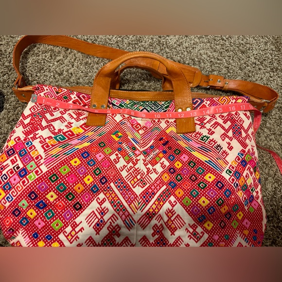 Nena & Co large woven and leather tote - Picture 14 of 16